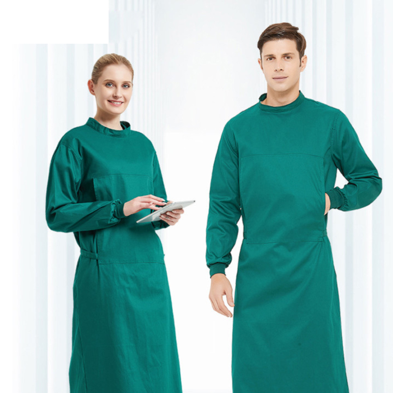 Medical Lab Gown - Gaun bedah katun ruang operasi bekerja