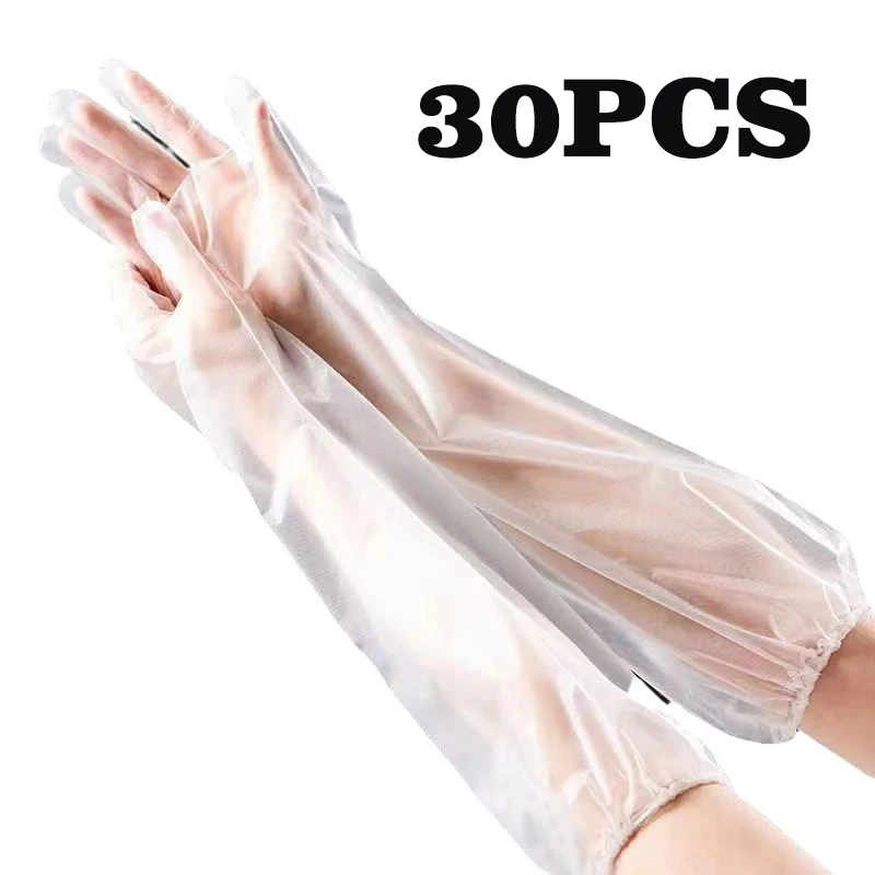 Disposable Gloves Nitrile - 30 Buah Sarung Tangan Pelindung Lengan