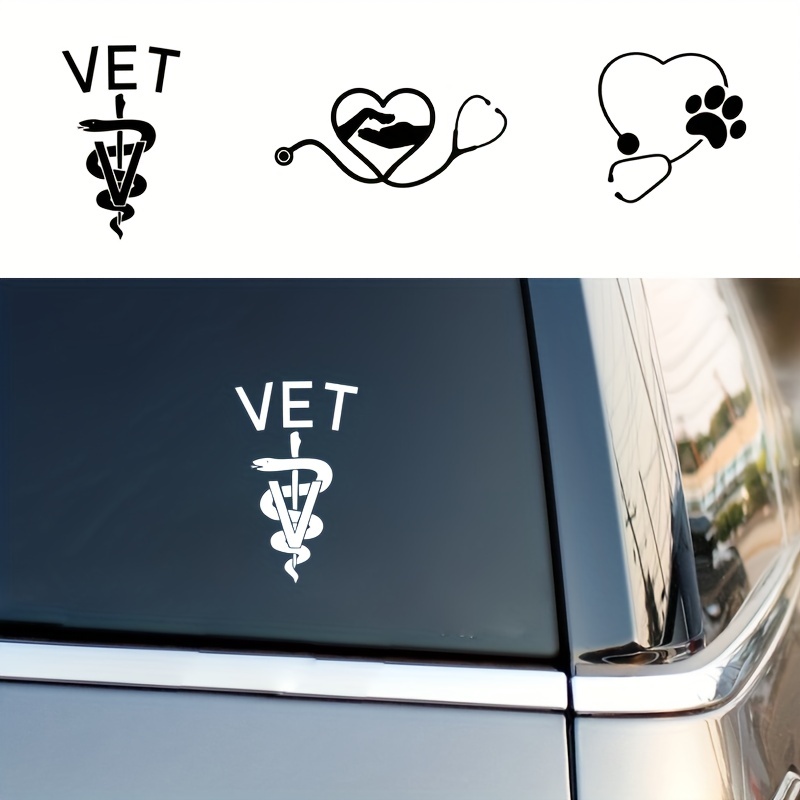 Medical Lab Logo - Toko hewan vinil stiker dinding stetoskop