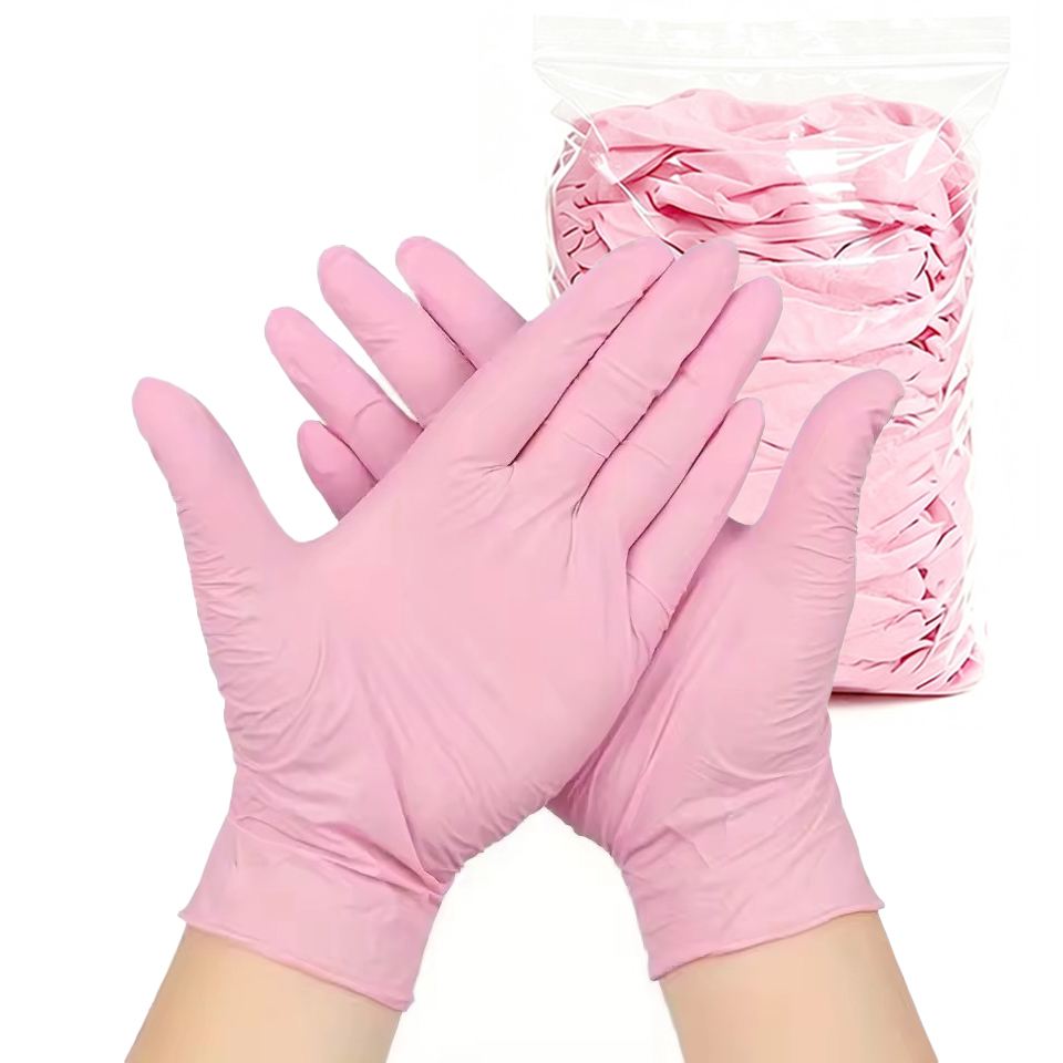 Disposable Gloves Nitrile - 50/100PCS Sarung Tangan Nitril Warna Merah