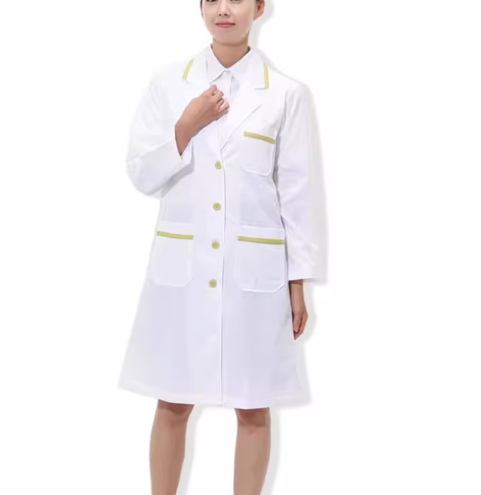 Medical Lab Gown - Seragam Dokter Gaun Putih Pakaian Kerja
