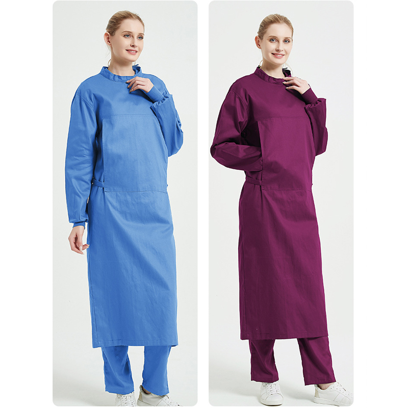 Gaun bedah katun ruang operasi - Medical Lab Gown ulasan dan harga