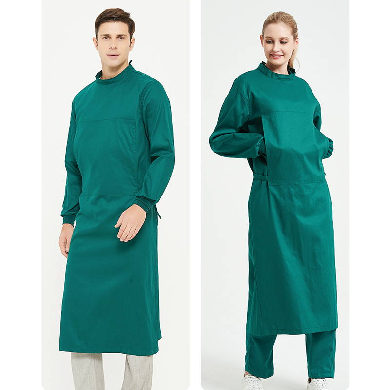 Gaun bedah katun ruang operasi - Medical Lab Gown ulasan dan harga