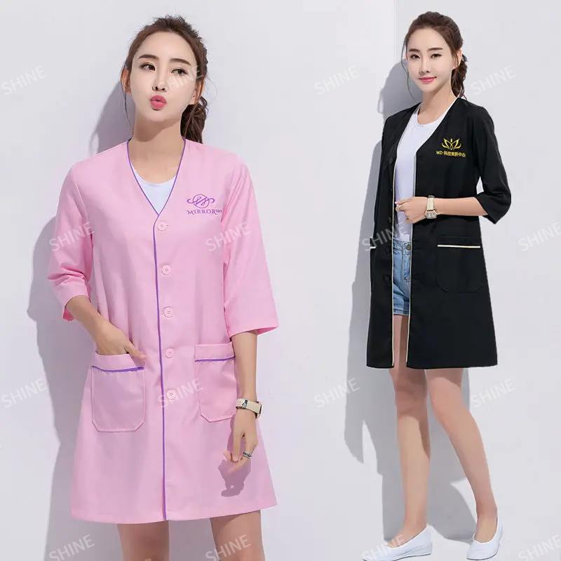 Seragam kecantikan dengan logo - Medical Lab Logo ulasan dan harga