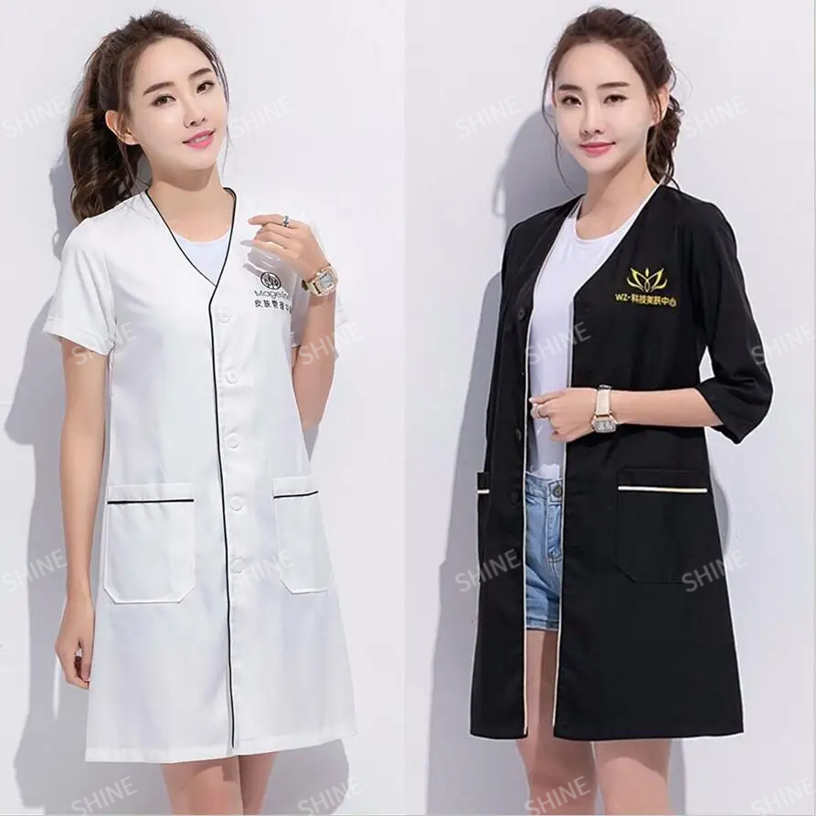 Seragam kecantikan dengan logo - Medical Lab Logo ulasan dan harga