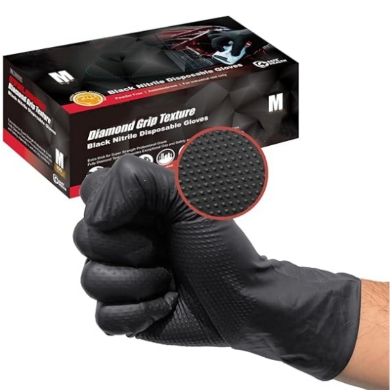 Sarung Tangan Nitril Hitam 8Mi - Disposable Gloves Nitrile ulasan dan harga
