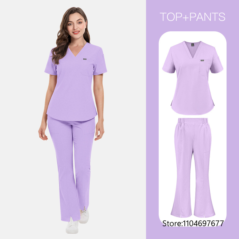 Pakaian Kerja Salon Kecantikan - Medical Lab Gown ulasan dan harga