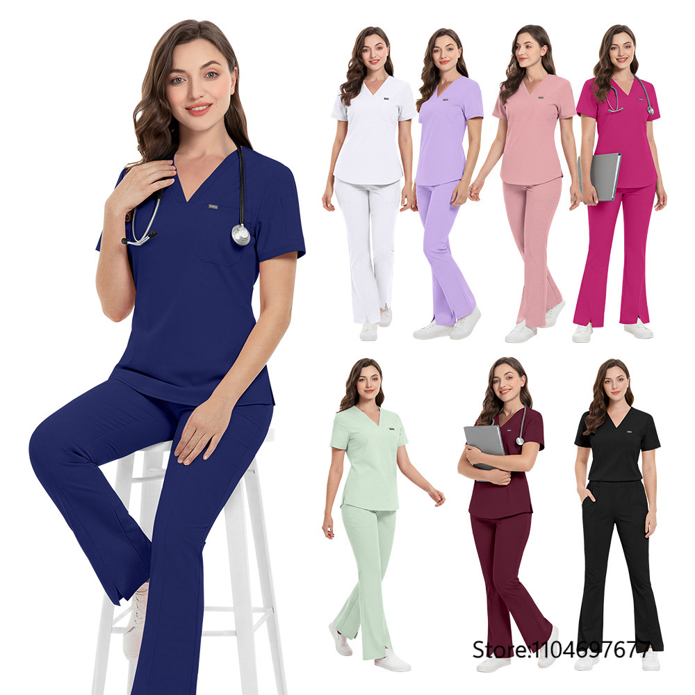 Pakaian Kerja Salon Kecantikan - Medical Lab Gown ulasan dan harga
