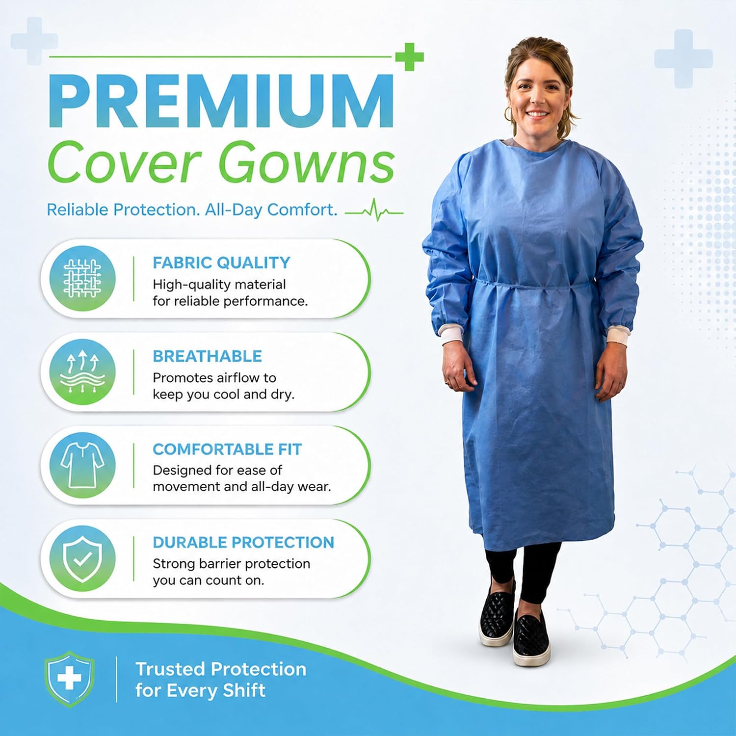 3 Gaun Isolasi Medis PPE Sekal - Medical Lab Gown ulasan dan harga