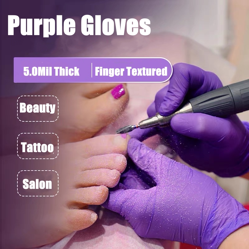 50/100 Buah Sarung Tangan Nitr - Disposable Gloves Nitrile ulasan dan harga